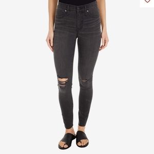 Madewell 9" High Rise Skinny Black Jeans